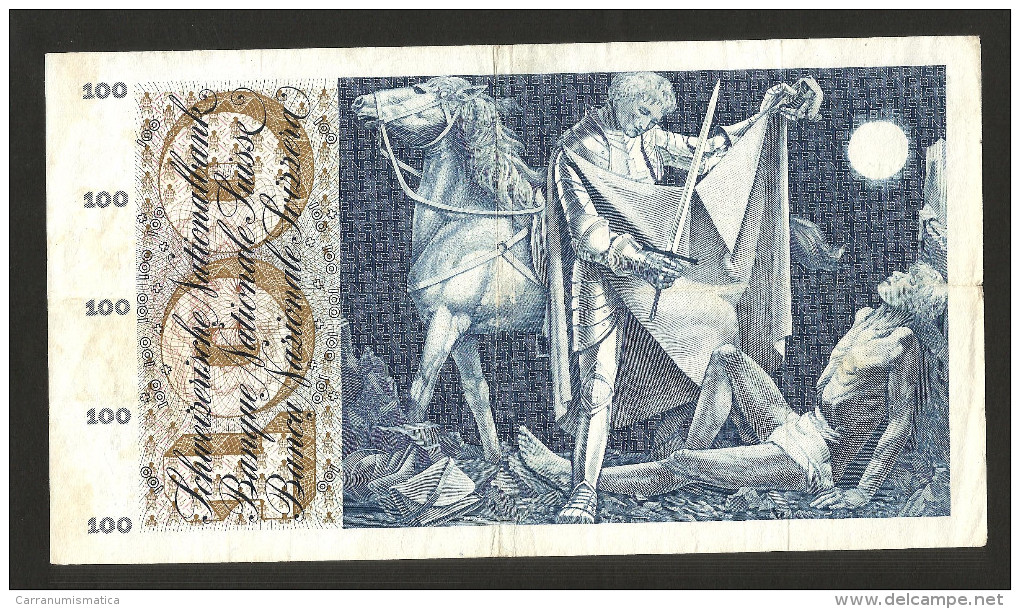 [CC] SVIZZERA / SUISSE / SWITZERLAND - NATIONAL BANK - 100 FRANCS / FRANKEN (1956) SAINT MARTIN - Zwitserland