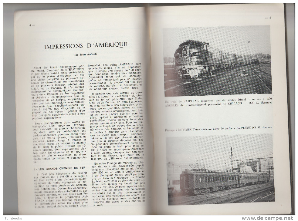 Revue - Chemins De Fer Régionaux Et Urbains  - Impressions D'Amérique   - N° 115 - - Railway