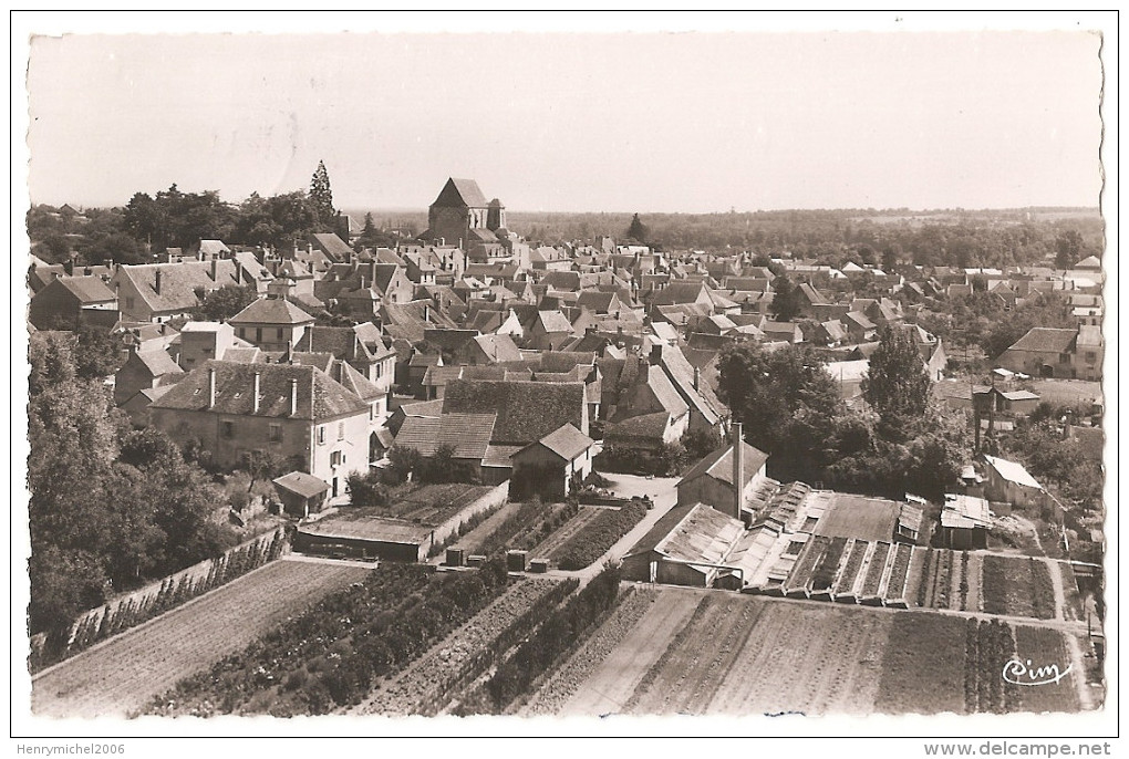 Cher - 18 - St Saint Satur Vue Générale Avec Les Jardins E Maudry 1953 - Saint-Satur