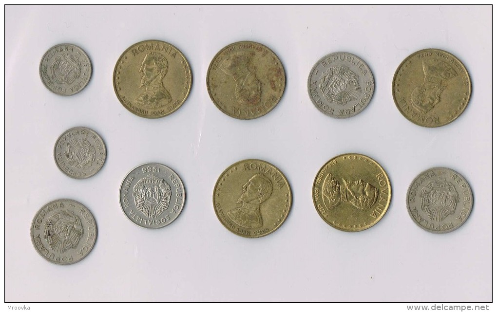 25 Bani 1952,1966,50 Lei 1991...   X 11  !!!!ensemble De Pièces De Monnaie-set Of Coins - Romania