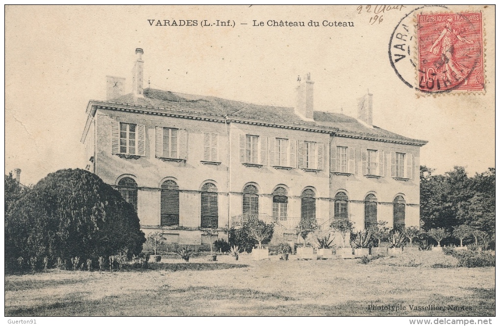 ( CPA 44 )  VARADES  /  Le Château Du Coteau  - - Varades