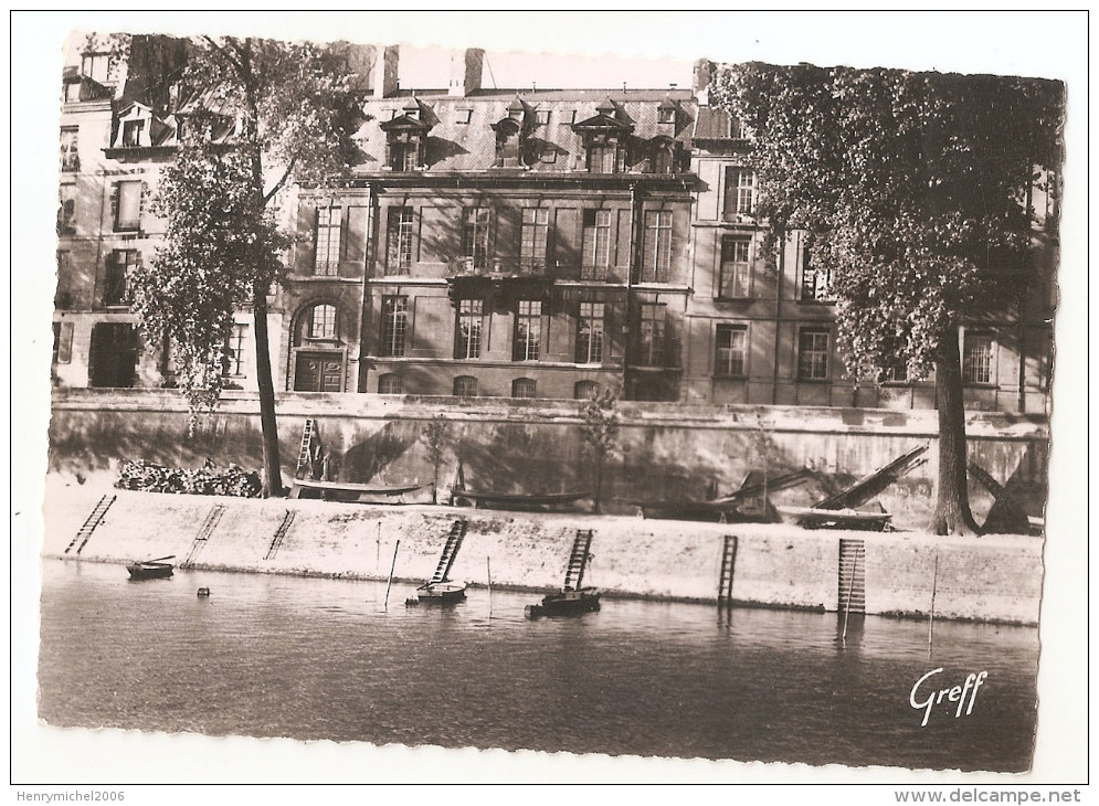 Paris 04 - Ile Saint Louis Hotel De Lauzun Quai D'anjou 1955 , Ed Exclusivité Des Insulaires 34 Rue St.. - Arrondissement: 04