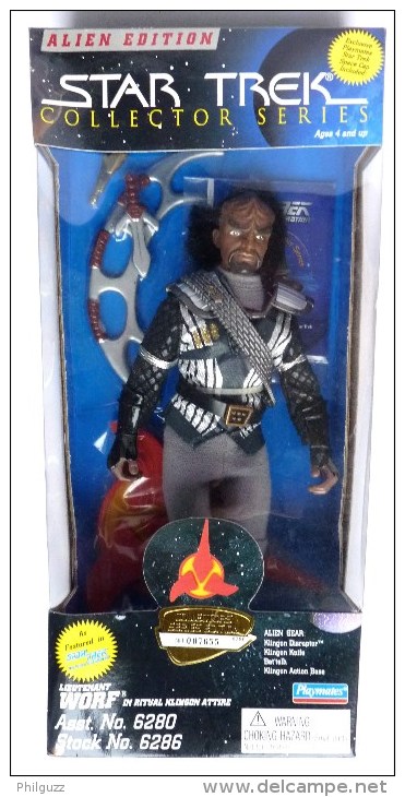 FIGURINE POUPEE 12 POUCE EN BOITE STAR TREK Playmates 1992 ALIEN EDITION Lieutenant WORF - Star Trek