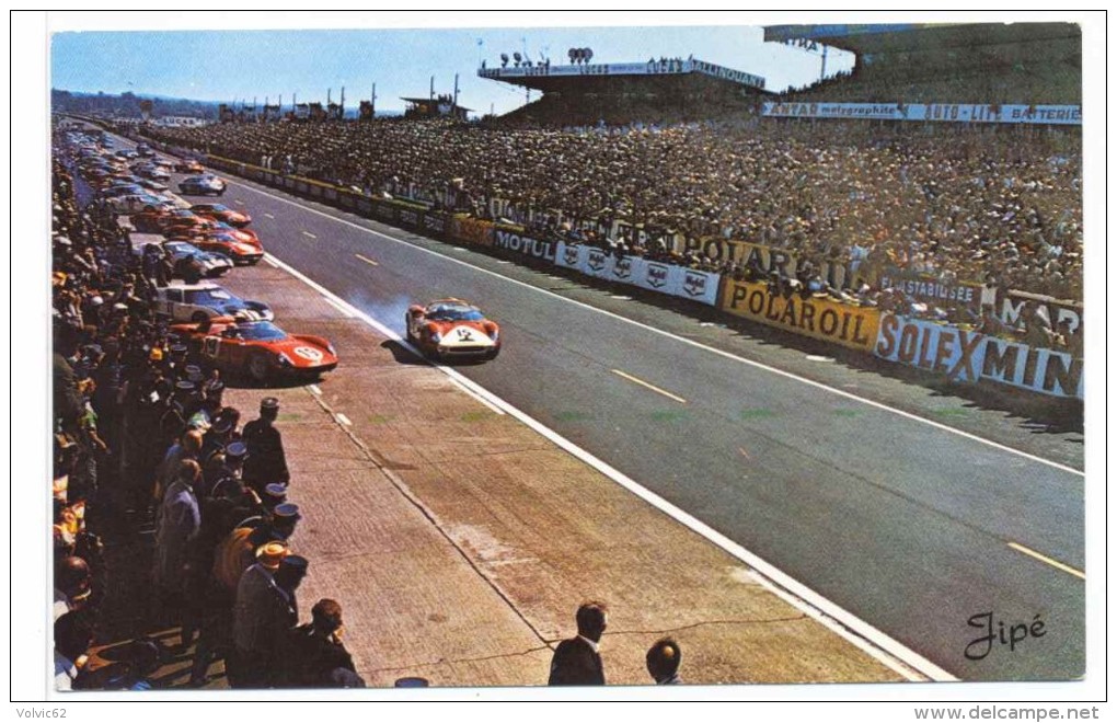 CPSM Le Mans  Circuit Des 24 Heures Démarrage Des Voitures - Le Mans