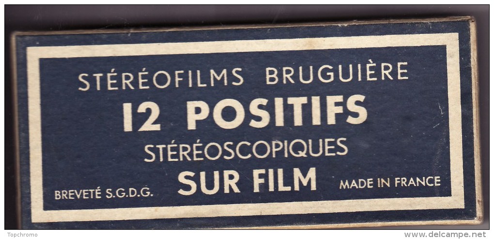 Stéréofilms Bruguière 12 Positifs Stéréoscopiques Sur Film 191 Lisieux - Photos Stéréoscopiques