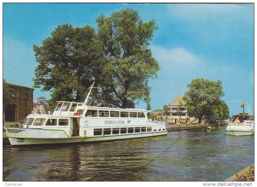 Mulheim Ruhr - Wasserbahnhof - Schiff Heinrich Thone 1978 - Muelheim A. D. Ruhr