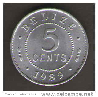 BELIZE 5 CENTS 1989 - Belize