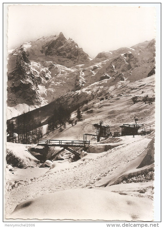 Hautes Alpes - 05 - La Grave La Meije Télésiège Du Signal Et Téleski Du Clos Raffin 1966 - Autres & Non Classés