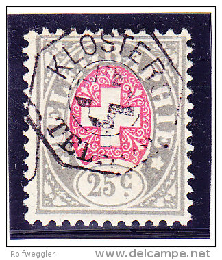 Heimat GR Klosters 1881 Auf  25Cs.. Telegraphen Marke - Télégraphe