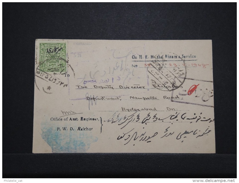 INDES - Carte Commerciale En 1948 - A Voir - Lot P14284 - Hyderabad