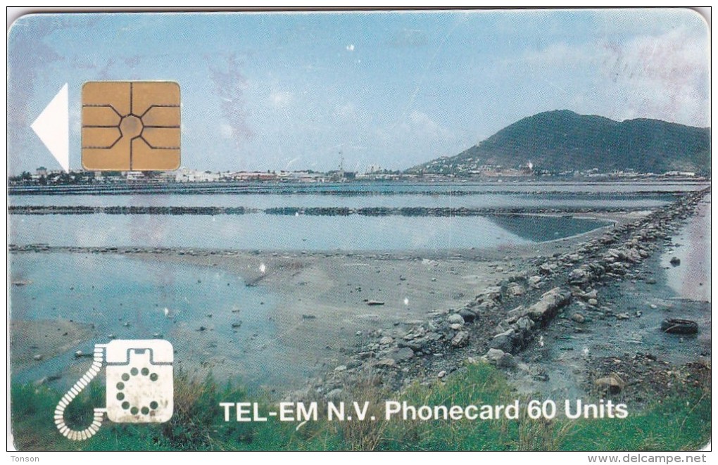 Saint Marteen, STM C3a, 60 Units, Salt Pond, 2 Scans. - Antillas (Nerlandesas)