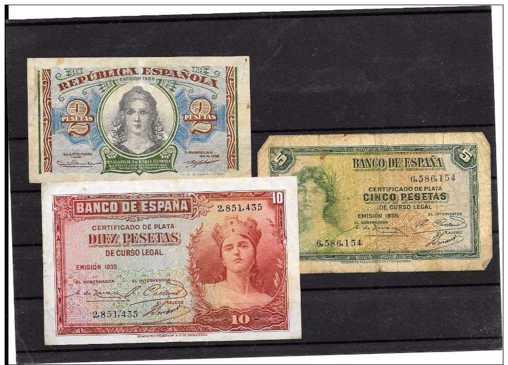 BILLETS DE BANQUE( Schilling, Francs, Pesetas ) Lot De 11 Billets Plusieurs Valeurs - Autres & Non Classés