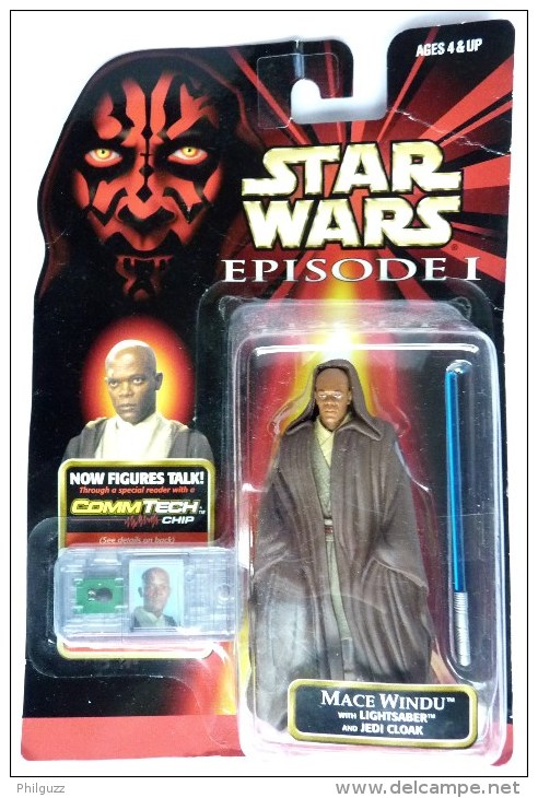 STAR WARS 1995 BLISTER US EPISODE I FIGURINE MACE WINDU - Episodio I