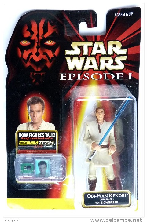 STAR WARS 1995 BLISTER US EPISODE I FIGURINE OBI-WAN KENOBI Jedi Duel - Episode I