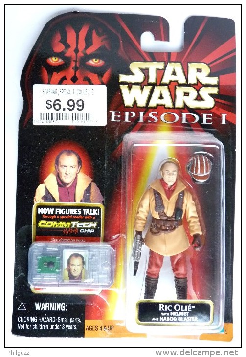 STAR WARS 1995 BLISTER US EPISODE I  FIGURINE  OLIE + Helmet - Episode I