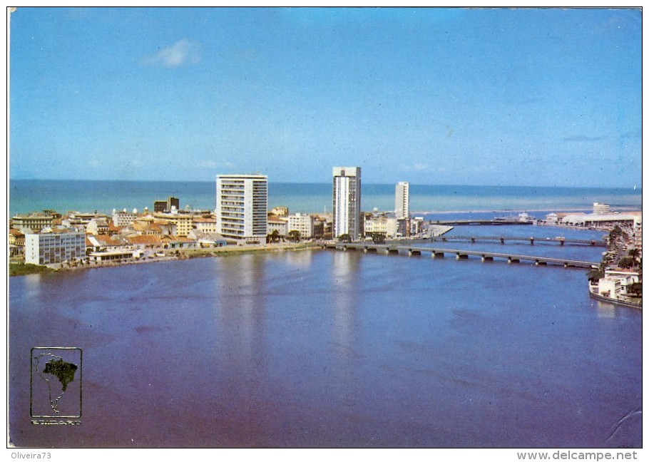 BRASIL, RECIFE, PE, Vista Parcial Rio Capibaribe 2 Scans - Recife