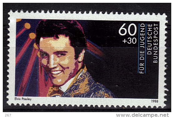 ALLEMAGNE   N°  1195  * * ( Cote 3.50e ) Chanteur Musique  Rock Elvis Presley - Elvis Presley