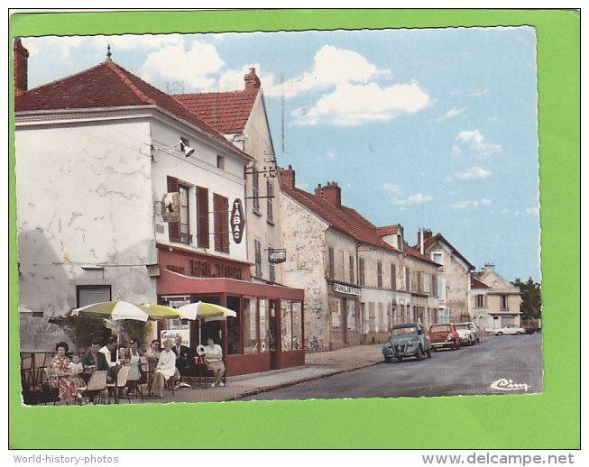 CPSM  - SAACY Sur MARNE - 771829 - Le Café Tabac - Belle Terrasse - 2CV Citroën - Sonstige & Ohne Zuordnung