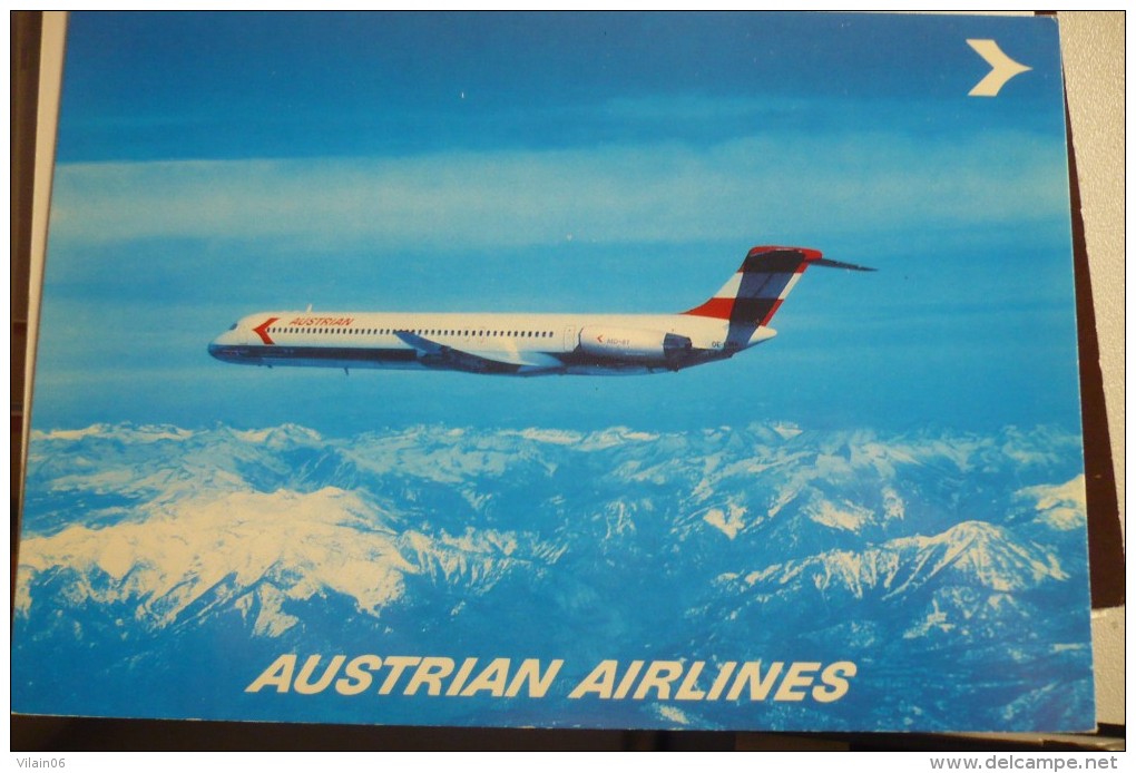 AIRLINES ISSUE / CARTE COMPAGNIE    AUSTRIAN  MD 81 - 1946-....: Moderne