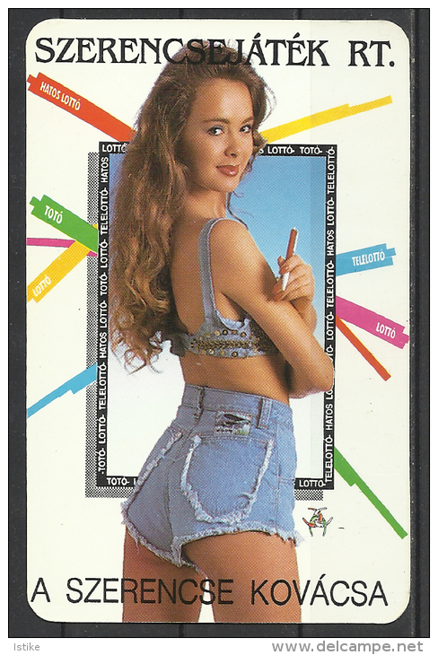 Hungary,   Sexy  Lottery  Girl  In  Hot Pants,  1992. - Formato Piccolo : 1991-00