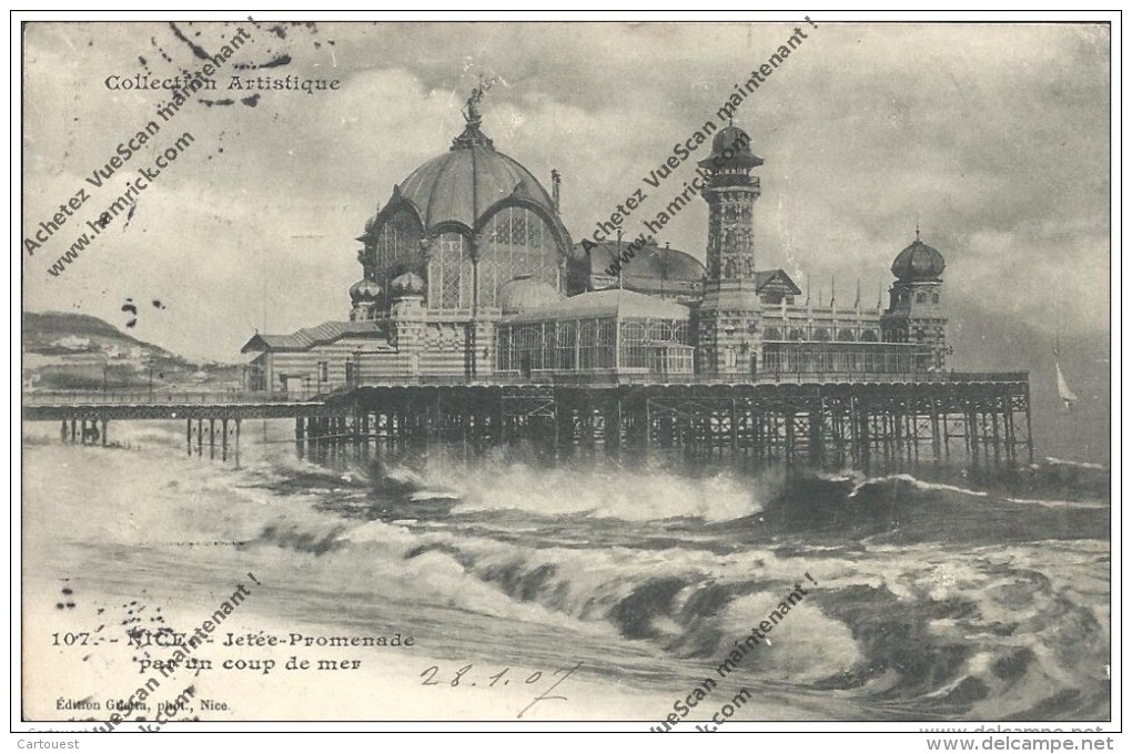 CPA  NICE  06   Casino Jetee  Promenade En 1907 - Monumentos, Edificios