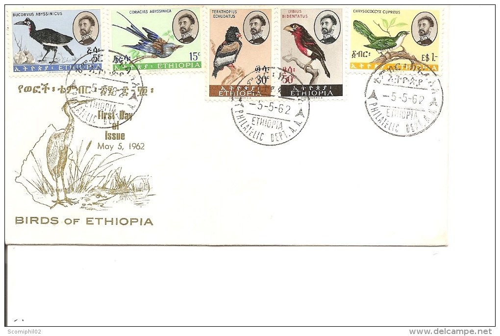 Oiseaux ( FDC D'Ethiopie De 1962 à Voir) - Altri & Non Classificati