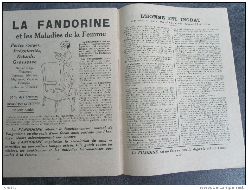 AGENDA De L´URODONAL  -  64 Pages   (Pratique-Publicitaire-Humoristique) - Autres & Non Classés