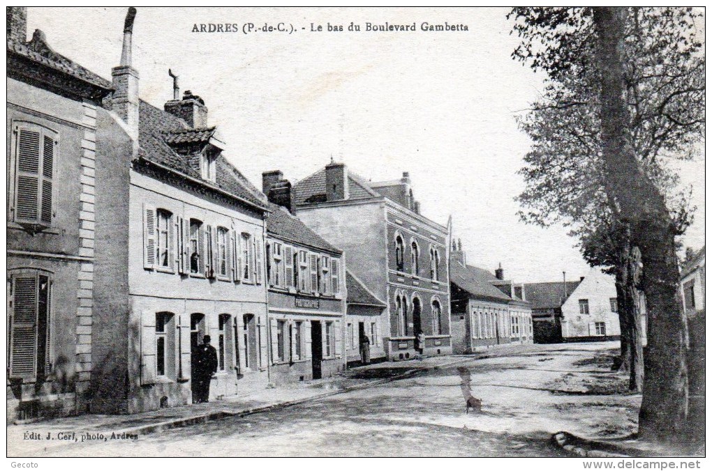 Le Bas Du Boulevard Gambetta En 1918 - Ardres