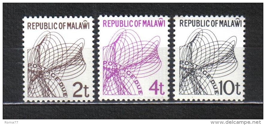 Z845 - MALAWI 1982 , Segnatasse Serie 16/18 ***  MNH - Malawi (1964-...)