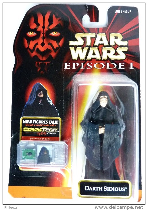 STAR WARS 1995 BLISTER US EPISODE I FIGURINE DARTH SIDIOUS - Episode I