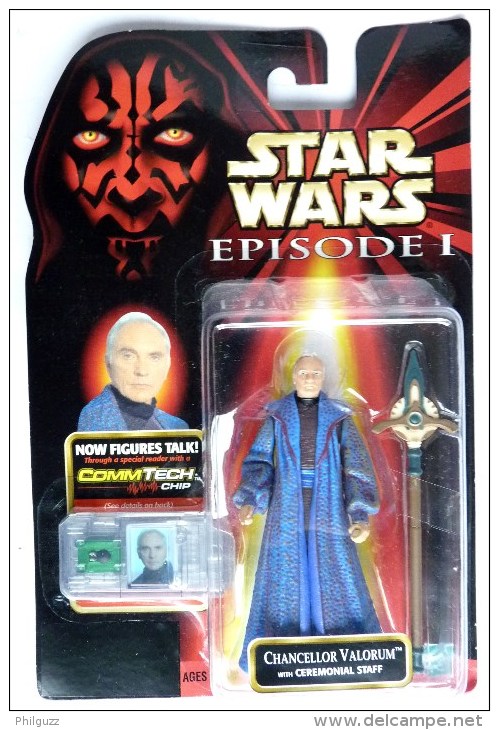 STAR WARS 1995 BLISTER US EPISODE I FIGURINE CHANCELLOR VALORUM - Episodio I