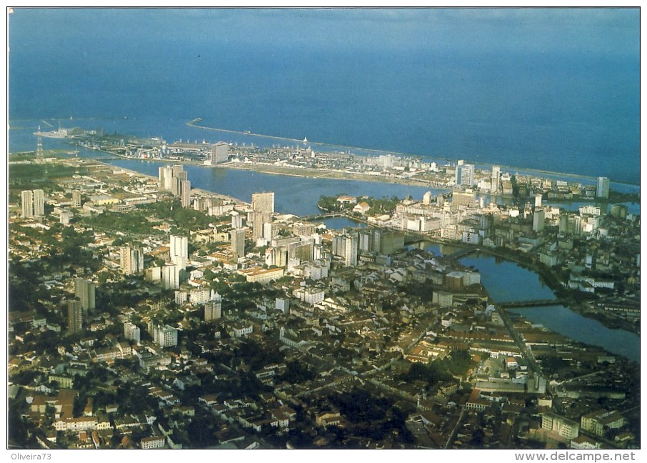 BRASIL, RECIFE, PE,  Vista Aérea  , 2 Scans - Recife