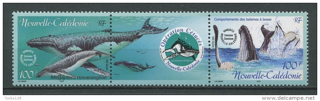CALEDONIE 2001 N° 844/845 ** Neufs = MNH Superbes Faune Marine Fauna Baleine - Neufs