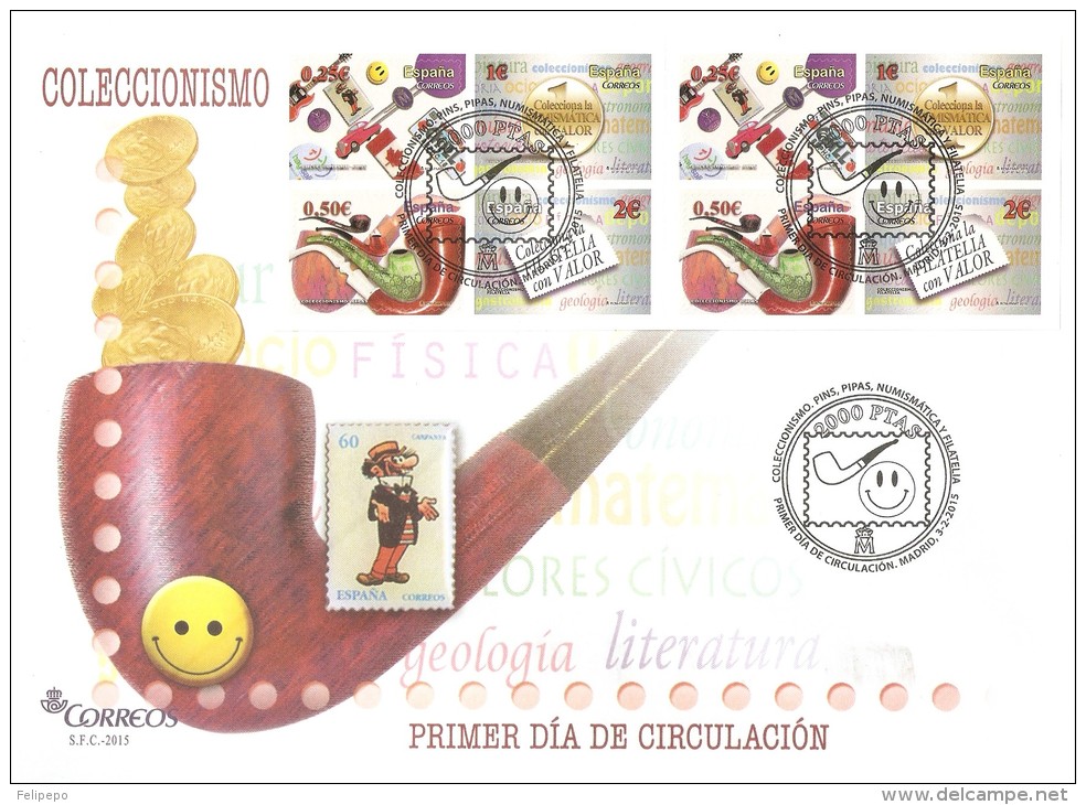 ESPAÑA 2015 FDC EDIFIL 4943C**  CARNET COLECCIONISMO - FDC