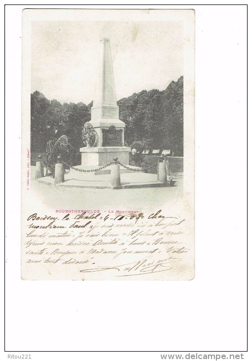 27 - Bourgtheroulde - Le Monument - H. Saint-Denis édit. Elbeuf - 1903 - Bourgtheroulde