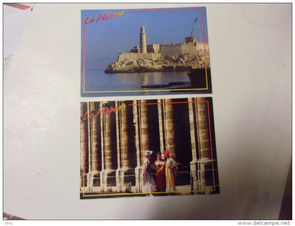 Cuba   Lot De 4 Cartes ( El Malecon / Calle Obispo / El Morro / Palacio Del Segundo Cabo - Cuba