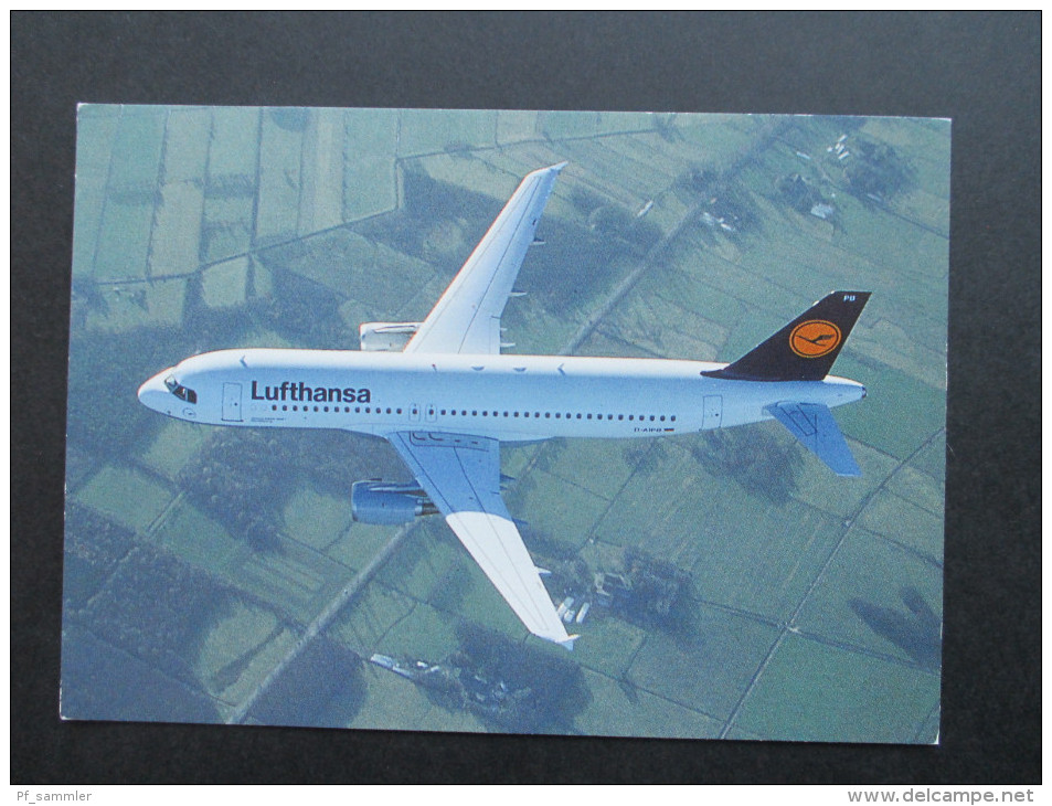 AK / Echtfoto Flugzeug Lufthansa Airbus A320 - 200. - 1946-....: Moderne