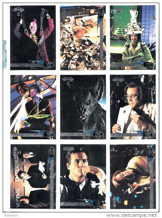 LOT DE 108 CARTES TRADING CARDS BATMAN DE 1995 EN PARFAIT ETAT (24 PHOTOS)