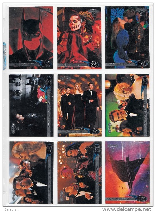 LOT DE 108 CARTES TRADING CARDS BATMAN DE 1995 EN PARFAIT ETAT (24 PHOTOS)