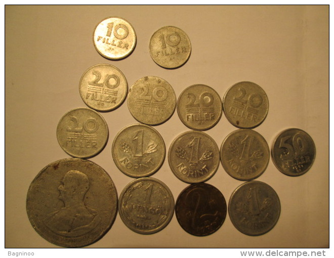 HUNGARY Lot Of 16 Coins Pengo Forint Filler  # 3 - Hungary