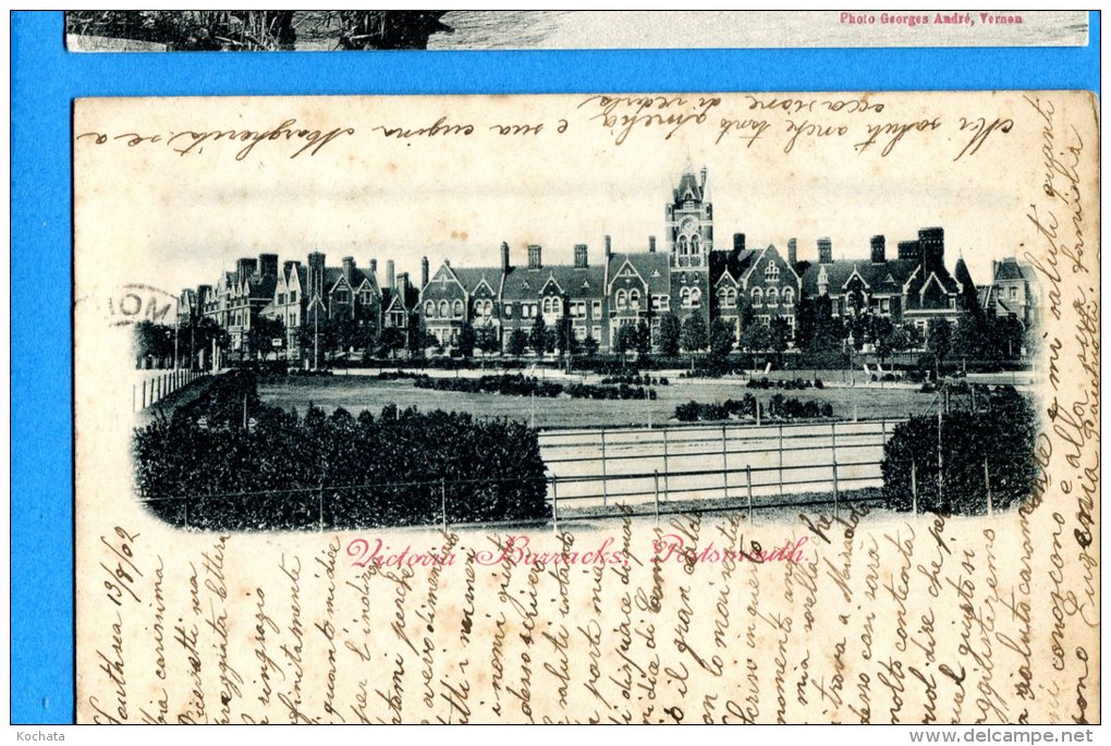 F471, Victoria Barracks , Portsmouth, Circulée 1902 - Portsmouth