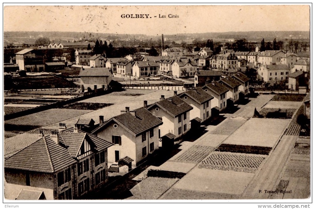 GOLBEY ( 88) 2 CARTES. LES CITES Et VUE GENERALE. - Golbey