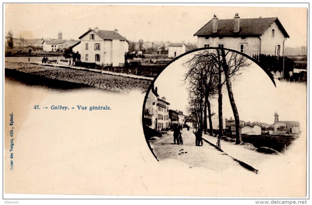 GOLBEY ( 88) 2 CARTES. LES CITES Et VUE GENERALE. - Golbey