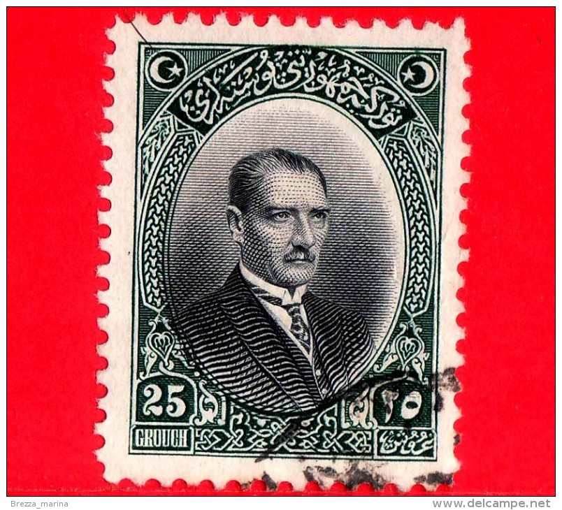 TURCHIA - Usato - 1926 - Kemal Ataturk (arabic Letters) - 25 - Gebruikt