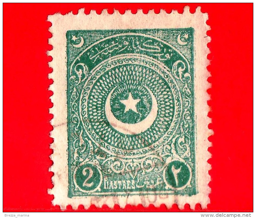 TURCHIA - Usato - 1923 - Stella E Mezzaluna - Crescent And Star - 2 - Oblitérés