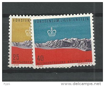 1958 MNH,  Liechtenstein, Postfris - Neufs