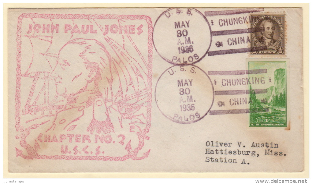 USA  USS Palos (PR-1) Chungking China 05-30-1936 - 1912-1949 Republic