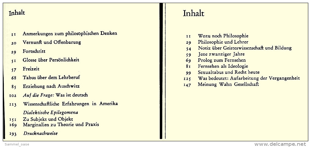 2 X Theodor W. Adorno Bücher : Eingriffe - Neun Kritische Modelle / Stichworte - Kritische Modelle 2 - German Authors