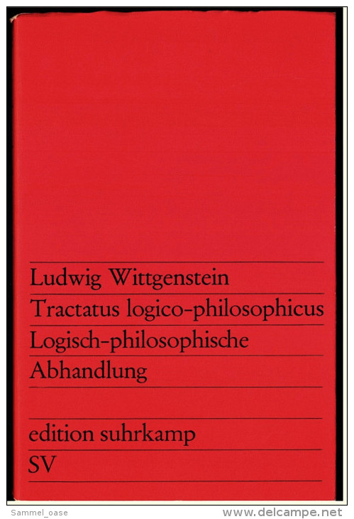 Ludwig Wittgenstein Buch : Tractatus Logico-philosophicus - Logisch-philosophische Abhandlung - Auteurs All.