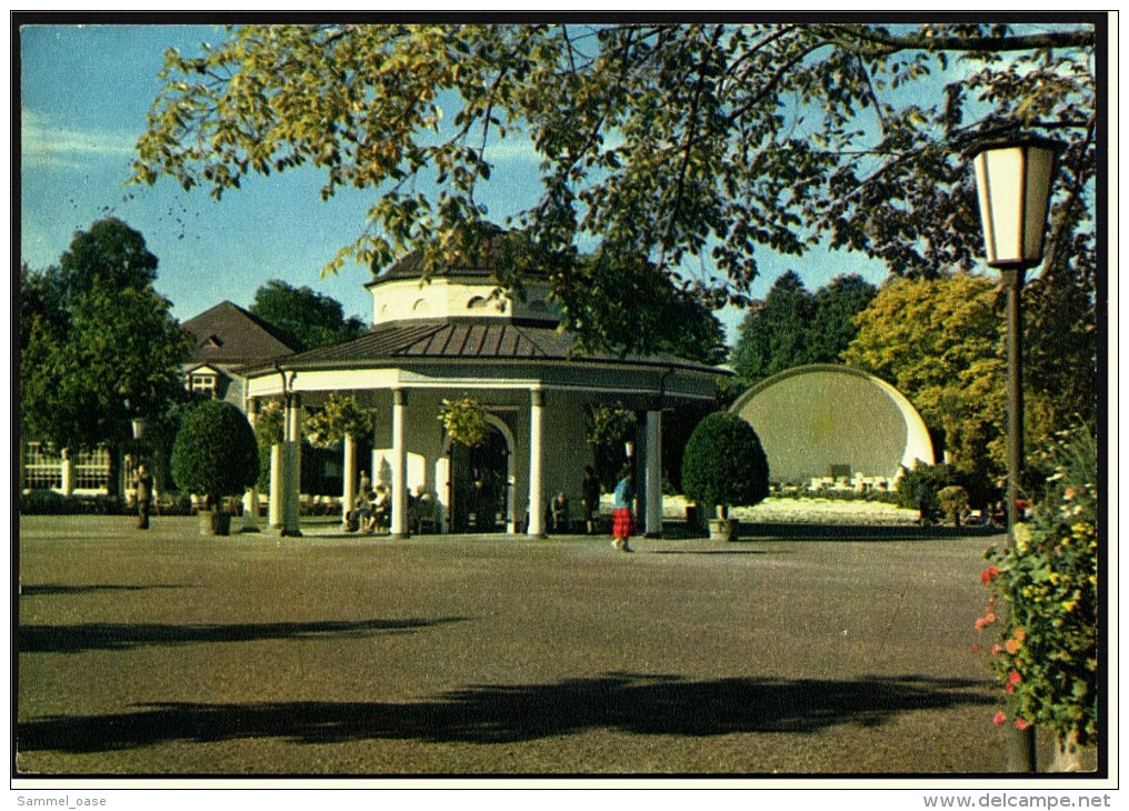 Bad Meinberg Am Teutoburgerwald  -  Kurpark  / Brunnentempel Mit Musikpavillon  -  Ansichtskarte Ca. 1965    (5385) - Bad Meinberg